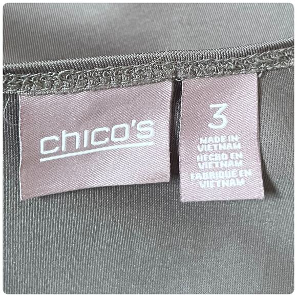 Chicos Nylon Blend Green Sleeveless Shell Tank Top Plus Size XL - Picture 5 of 7